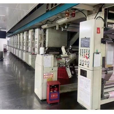 China Building Material Shops Old Roto Gravure Printing Machine 9 Color Price Printing Machine Plastic Rotogravure for sale