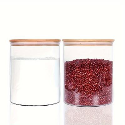 China Freshness Preservation YOIOWE HOMELarge Capacity Glass Jars Glass Storage Containers for Kitchen Organizing Food Flour & Sugar Storage for sale