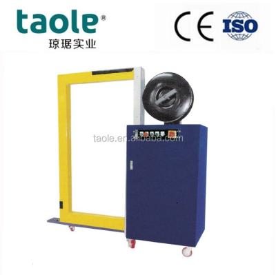 China Fully Automatic GARMENT PP/PET Tape Pallet Cabinet Banding Machine for sale