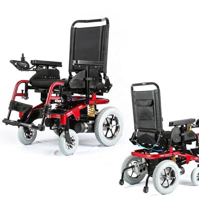 China KSM-510 Aluminum alloy mobility powerful off-road electric reclining wheelchair all terrain heavy duty power wheelchair for sale