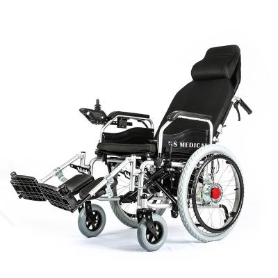 China KSM-508 Electric high back wheel chair recline legrest 90-180 adjustable  recline electric wheelchair easy to drive for sale