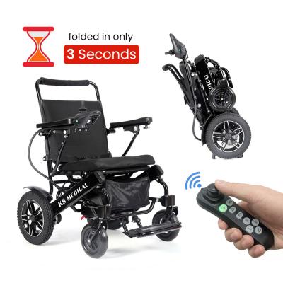 China KSM-601 Electric wheelchair foldable and lightweight latest design foldable active electric wheelchair with remote control zu verkaufen