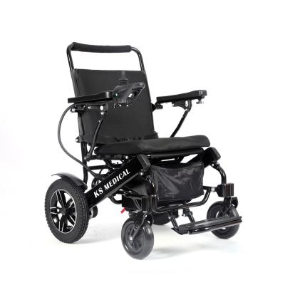 China KSM-601 Power folding wheelchair curved backrest lightweight power wheelchair portable electric wheelchair sales zu verkaufen