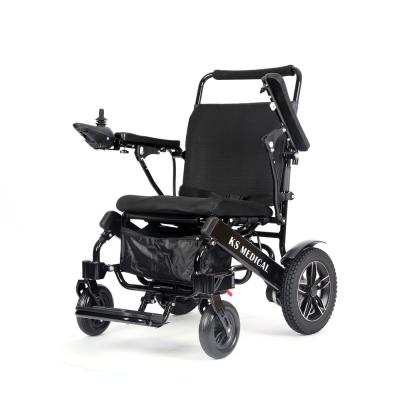 中国 KSM-601 Electric wheelchair lightweight remote control foldable motorized wheelchairs cheap electric portable wheelchair 販売のため