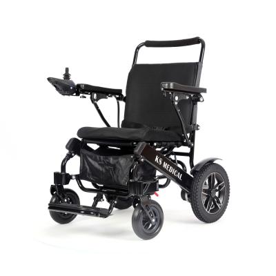 China KSM-601 Quickie lightweight wheelchair remote control aluminum alloy wheelchair top grade power electric foldable wheelchair en venta