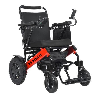 China Lightweight Electric Foldable Wheelchair 24V 250W Brushless Motor Compact zu verkaufen