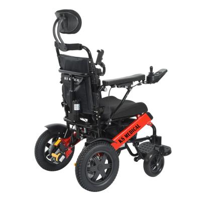 Κίνα Wider Seat Electric Foldable Wheelchair Dual Motors 500W Lightweight προς πώληση