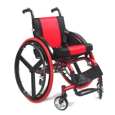 China KSM- 220 2021 outdoor sport light folding wheelchair manual wheelchair for the disabled for sale