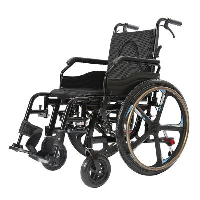 China Transport Manual Foldable Wheelchair KSM-201Plus Portable Lightweight Te koop