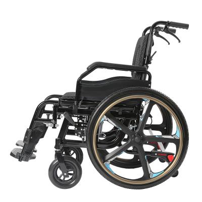 Cina OEM Manual Foldable Wheelchair KSM-201Plus With Quick Remove Tyre in vendita