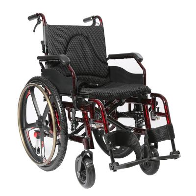 Cina Aluminium Lightweight Manual Foldable Wheelchair For Elderly And Disabled in vendita