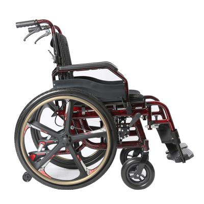 Cina Detachable Foldable Lightweight Wheelchair Manual With Parking Function in vendita