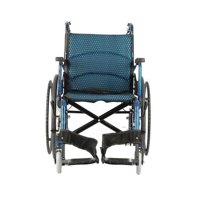 China Sport Manual Folding Wheelchair Lightweight Collapsible Portable Te koop