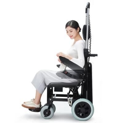 China Folding Stair Climbing Wheelchair Lightweight Electric Aluminum Alloy Te koop