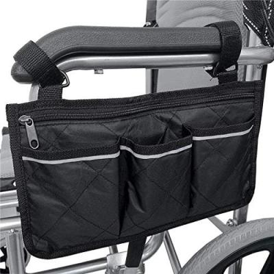 중국 Black Wheelchair Side Bag Armrest Accessories Storage Pouch Waterproof 판매용