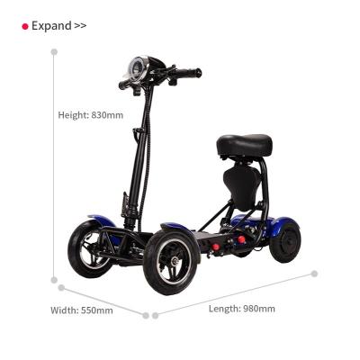 China 4 Wheels Electric Mobility Scooters Mobility Folding Scooter For Disabled zu verkaufen