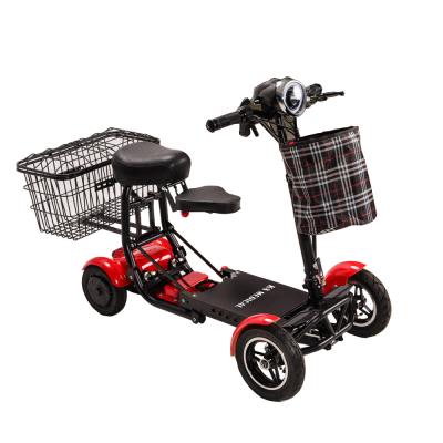 China Portable Lightweight Mobility Scooter For Adults 4 Wheels Folding Power Scooter zu verkaufen