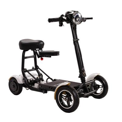 China 4 Wheel Folding Electric Scooter Travel Mobility Scooter For Disabled Te koop