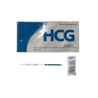 China Home Use One Step Test Kit Pregnancy HCG Test Strip Cassette Midstream zu verkaufen