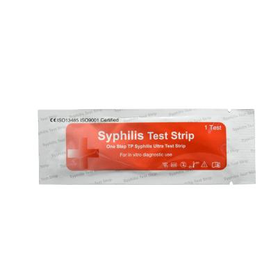 China One Step Anti-TP Ab Diagnostic Syphilis Rapid Test Kit Whole Blood Test Strips With CE ISO zu verkaufen