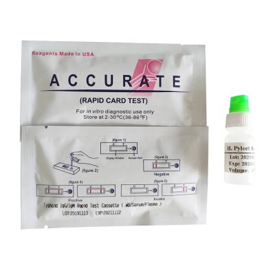 중국 High Accuracy Blood Test Kits Salmonella S.Typhi Typhoid Fever IGG/IGM Device 판매용