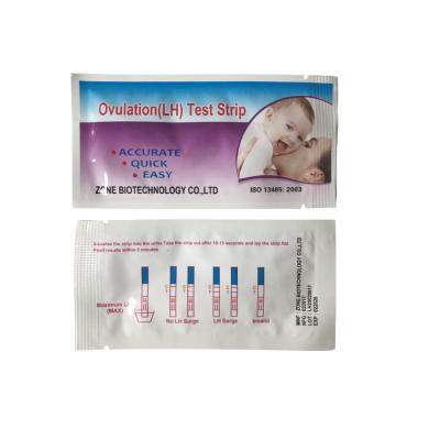 China High Sensitive LH Test Kit Urine Ovulation Detection Predictor Test Strips Card for sale