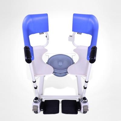 China Gait Belt Patient Lift Wheelchair Transfer Toilet Commode Chair zu verkaufen