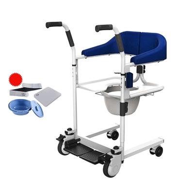 China Patient Lift Transfer Chair Disabled Manual Bath Toilet Wheelchair zu verkaufen