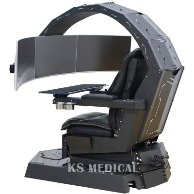 China KSM-GC4 Luxury Massage Gamer Chair RGB Led Loudspeaker Gaming rgb Chair Lighting pu Leather Gaming Chair for sale