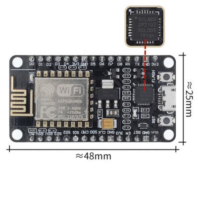 China Things Development Board CH340/CP2102 NodeMcu V3 V2 Lua WIFI Module Wireless Internet Based ESP8266 ESP-12E with PCB Antenna V2 Nodemcu-CP2102 for sale