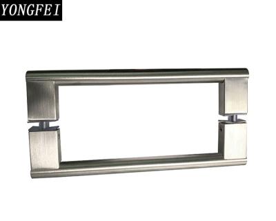 China Factory direct sales stainless steel square tube glass door sliding door handle modern door handle for sale