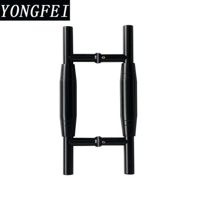 China Modern Back to Back Stainless Steel Glass Door Pull Handle for Basic Track Handle for sale