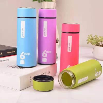 China Sustainable Gift Bottle Business Water Double Advertising Glass Mug for sale