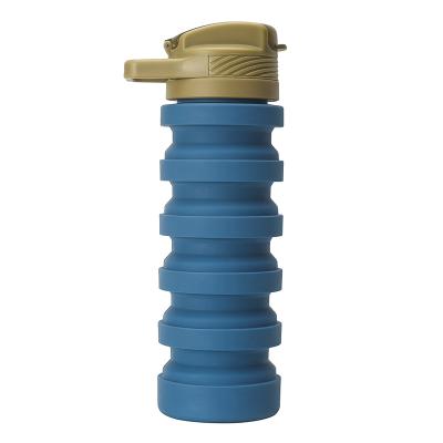 China Hot Selling Sustainable Portable Eco Friendly Silicone Cup Folding Water Bottles for sale