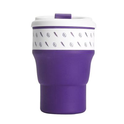 China Eco Sustainable Candy Cups Lead Free Rubber Silicone Travel Cup Mug For Travel Lover for sale