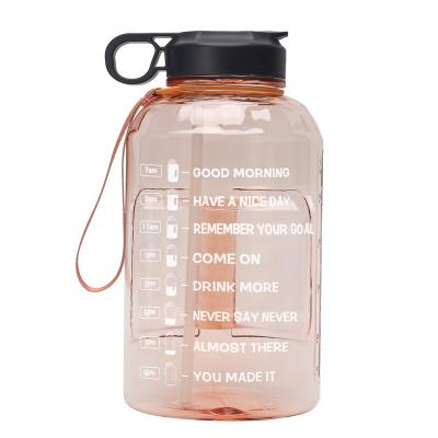 China Amazon Sustainable Success Hot Sale 3.78L 1 Gallon Plastic Water Bottle With Time Marker for sale