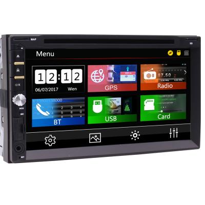 China Universal 7 Inch Touch Screen Car Radio DVD BT GPS Car Video GPS Wink System for sale