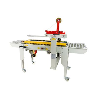 China Semi Automatic Food Aircraft Box Case Carton Sealer Strip Packing Sealing Machine FXC4030 for sale