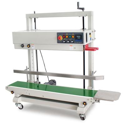 China High strength continuous line can be realized cheap price LJ-FRD-1200V heat sealer machine automatic heat sealer for PE bag sealing machine for sale