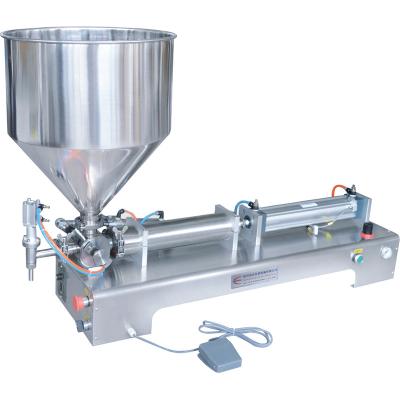 China Food Spout Pneumatic Semi Auto Single Head Paste Honey Bottling Water Semi Auto Liquid Filling Machine for sale