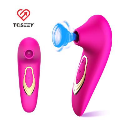 China Powerful Suction 10 Modes Rechargeable Strong Vibrating Clit Nipple Sucker Vibrator Stimulate Vibrator For Women G Spot Sex Toys for sale