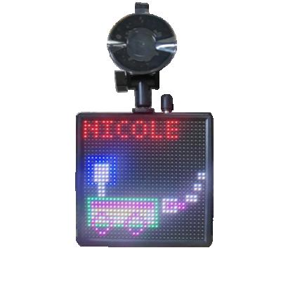 China RF Advertising Control and Mobile Phone Wireless Remote App Connecting Smiley Faces 12V LED Car Sign for sale