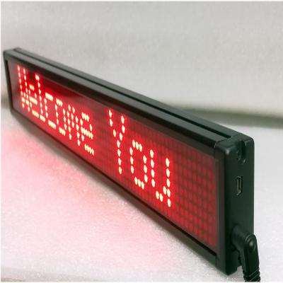 China Indoor Indoor P4 Single Line Rolling Red LED Message Rolling LED Message Screen Billboard Billboard Desktop Display for sale