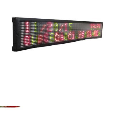 China Buildings P7.62 Two-Lines Or Single Line USB Led Sign Programmable LED Display Board for sale