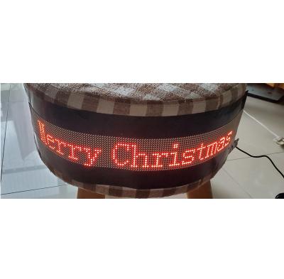 China Indoor Or Outdoor Factory Customize Design P3.55-16x144 Mobile Phone Scrolling Flexible Led Sign for sale