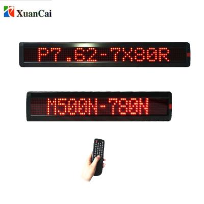 China Shops P7.62-7x80 programmable led message display wifi led board wireless app to power function red color modules for sale