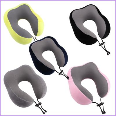 China Hot Selling Anti-bacteria Travel Pillow Memory Foam Head Neck Support Airplane Pillow For Car Traveling Home Office for sale