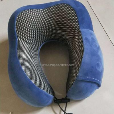 China Anti-bacteria Custom U-Shape Travel Pillow Oversized Ergonomic Travel Neck Pillow With Hood for sale