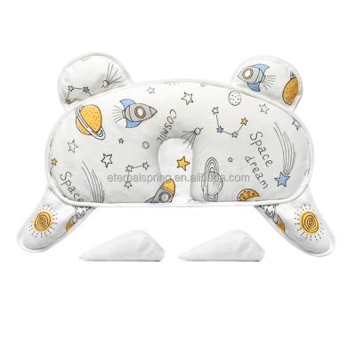 China Anti-bacteria Baby Pillow Memory Foam Infant Pillows With Skin Friendly Breathable Pillow Cover for sale