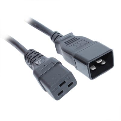 China C20 To IEC C19 Connector B-07Z / B-07 AC Power Plug 1mm - 1.5mm for sale